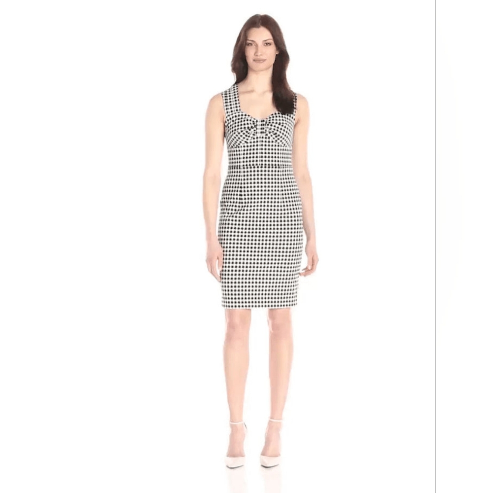 Adrianna Papell Sleeveless Semi-Sweetheart's Dress(16PD12590)